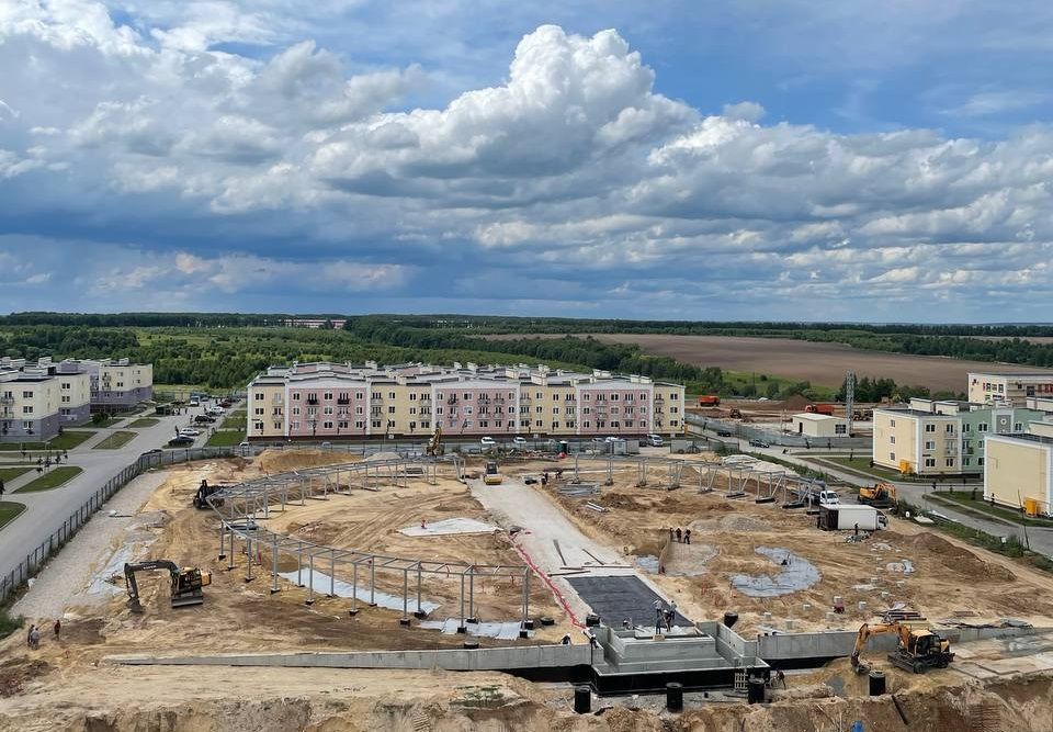 Работы в сквере им. академика В. А. Легасова в самом разгаре